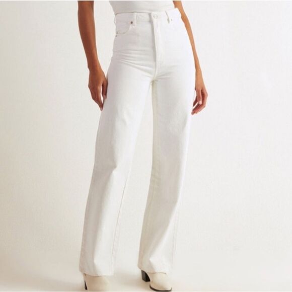 Rolla's Heidi High Rise Loose Ripped Straight Jeans Women’s Sz 27 - Picture 2 of 9